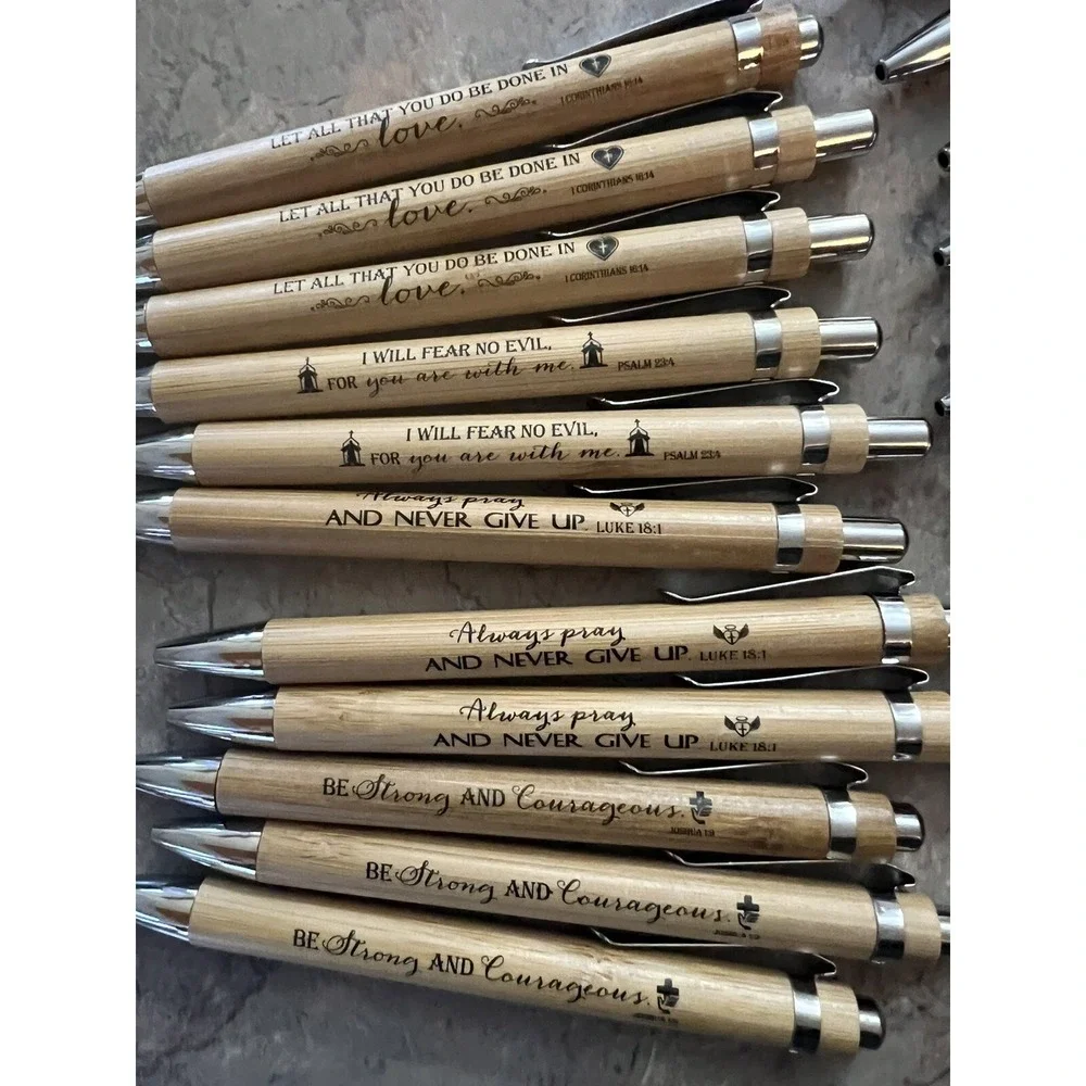 27 PCS +3 Inspirational Ballpoint  Bible Verse Pen Motivational
